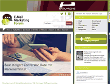 Tablet Screenshot of email-marketing-forum.de